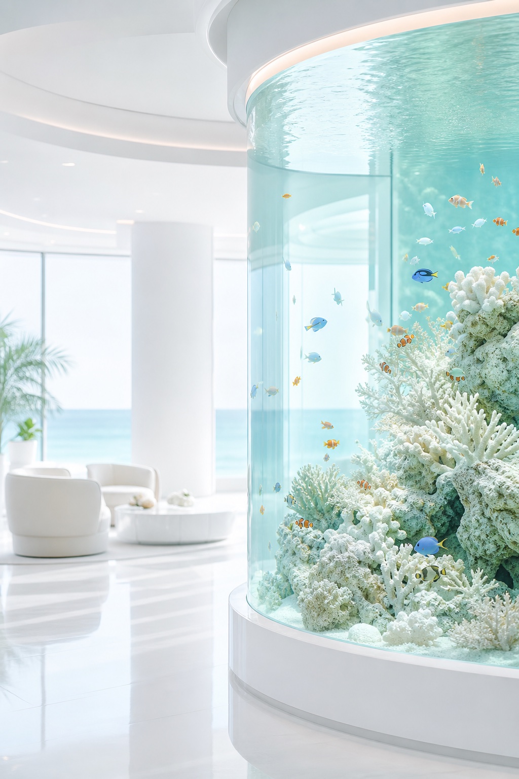 Aqua Gallery Aquarium Website poster visual